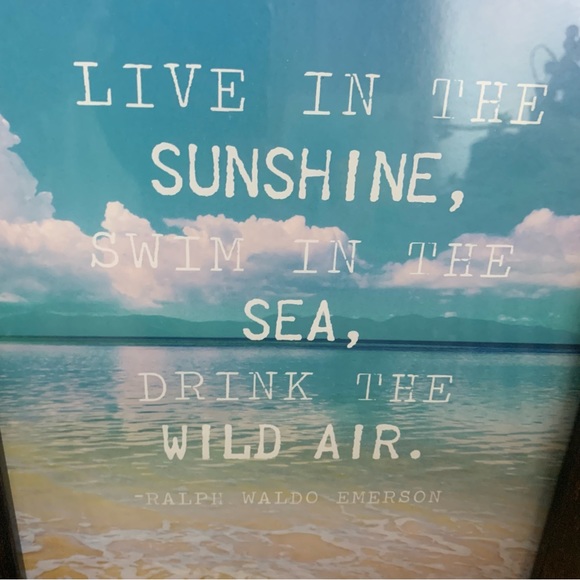 Framed Inspirational Ocean Print - Picture 4 of 9
